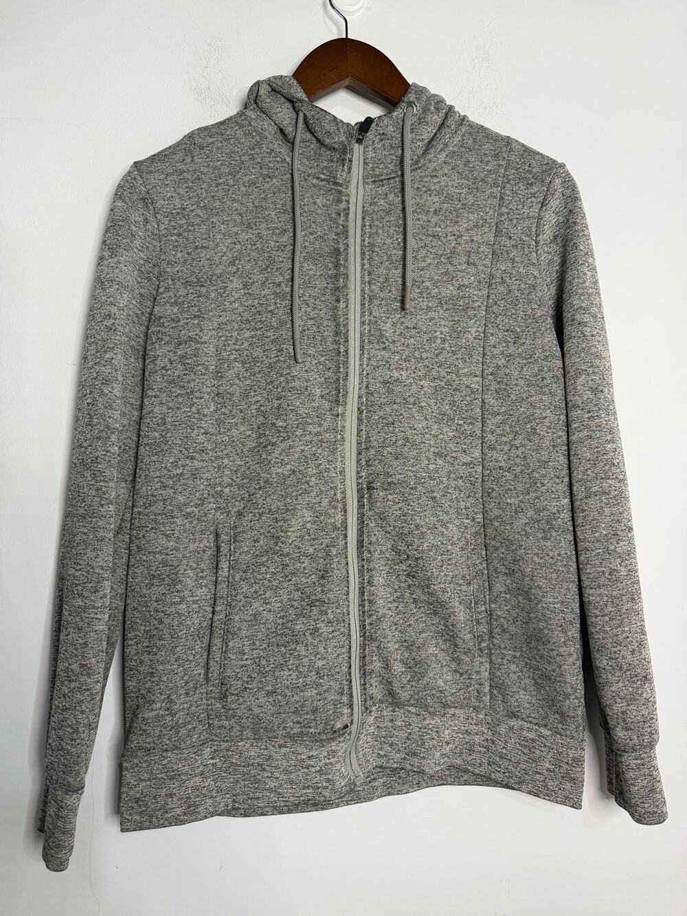 Figs Women’s Essential Hoodie Zip Up Grey Small Scrubs Workwear